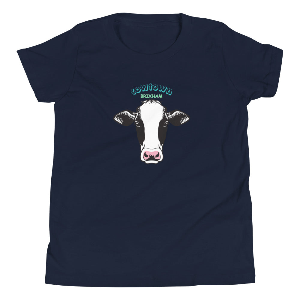 BRIXHAM BM Cowtown Youth Short Sleeve T-Shirt front navy