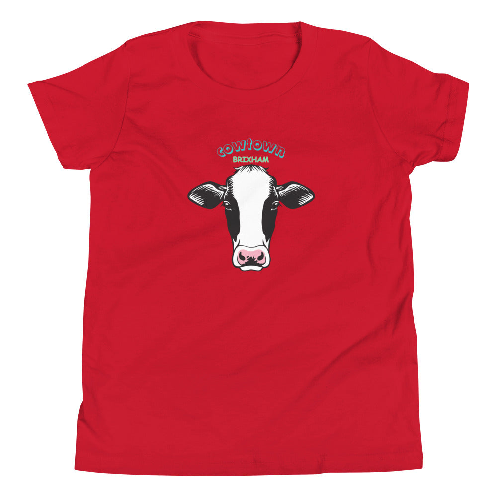 BRIXHAM BM Cowtown Youth Short Sleeve T-Shirt front red