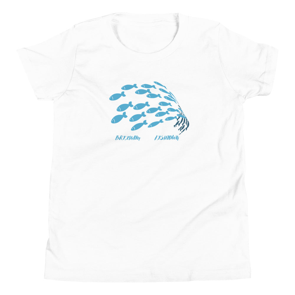 BRIXHAM BM Shoal Youth Short Sleeve T-Shirt front white