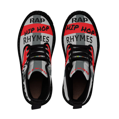 MYNY-HUB-Rap-Hip-Hop-Rhymes-unisex-Canvas-Boots