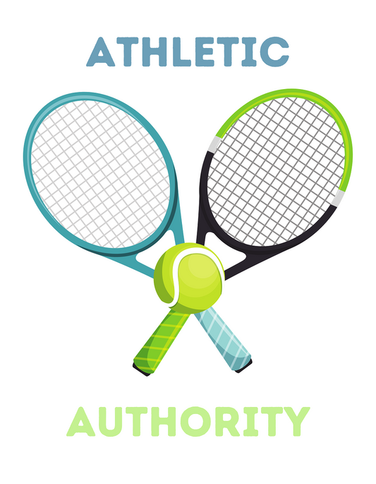 Athletic Authority "Tennis Racquets" Unisex Tri-Blend Short sleeve t-shirt