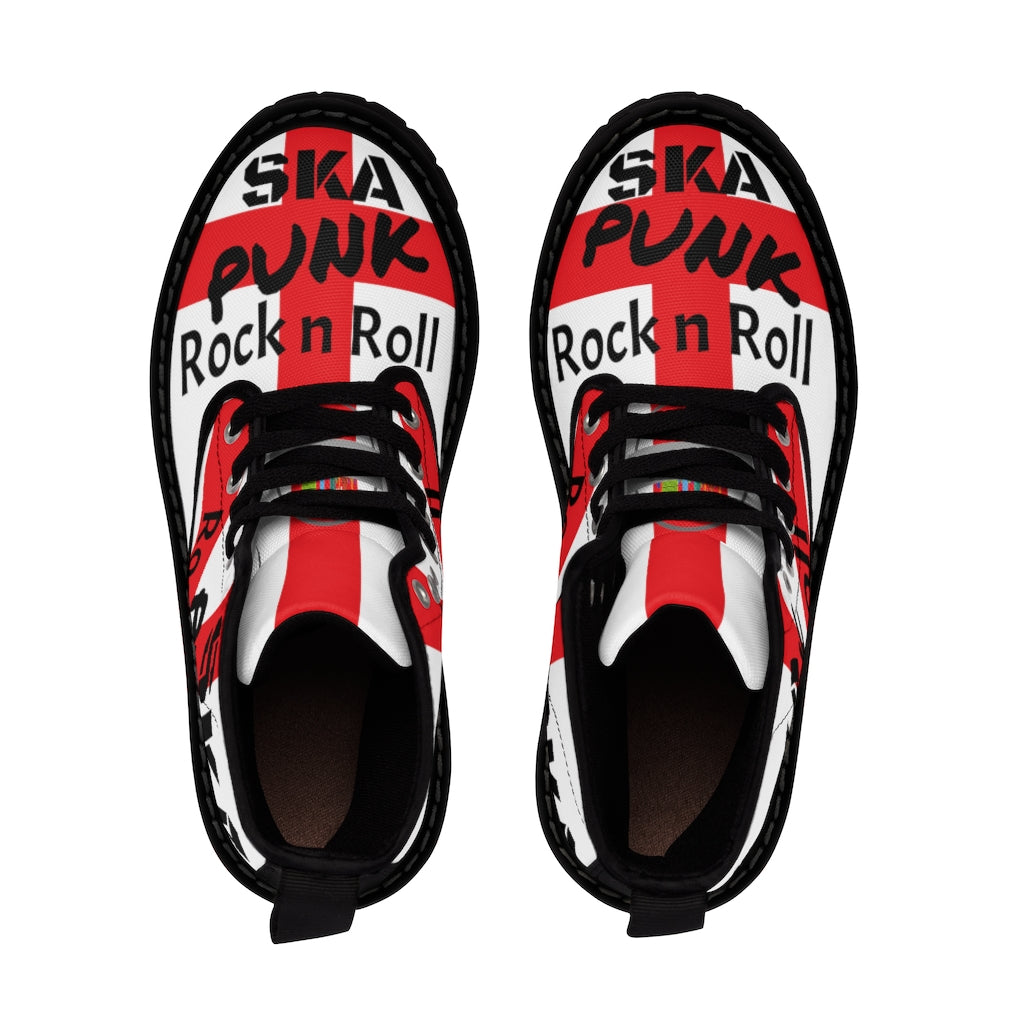 MYNY HUB " Ska Punk Rock n Roll" Unisex Canvas Boots top