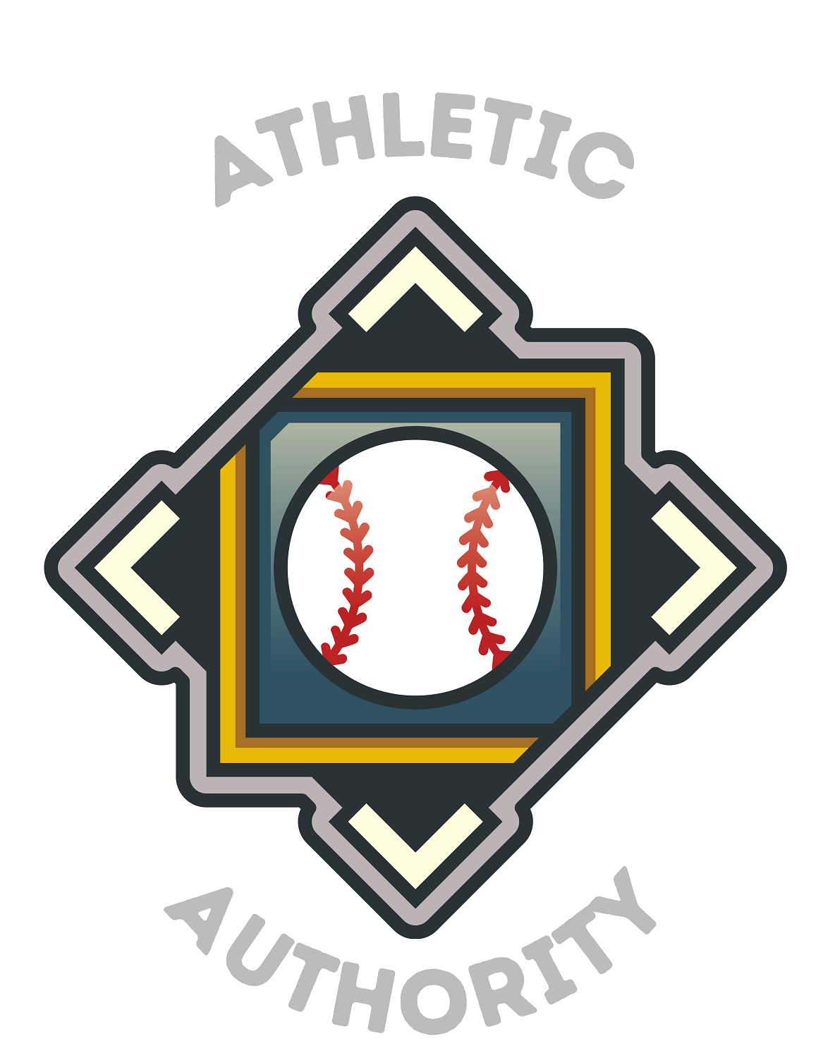 Athletic Authority  "Baseball Crest" Unisex Tri-Blend Short sleeve t-shirt