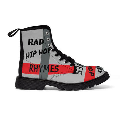 MYNY-HUB-Rap-Hip-Hop-Rhymes-unisex-Canvas-Boots