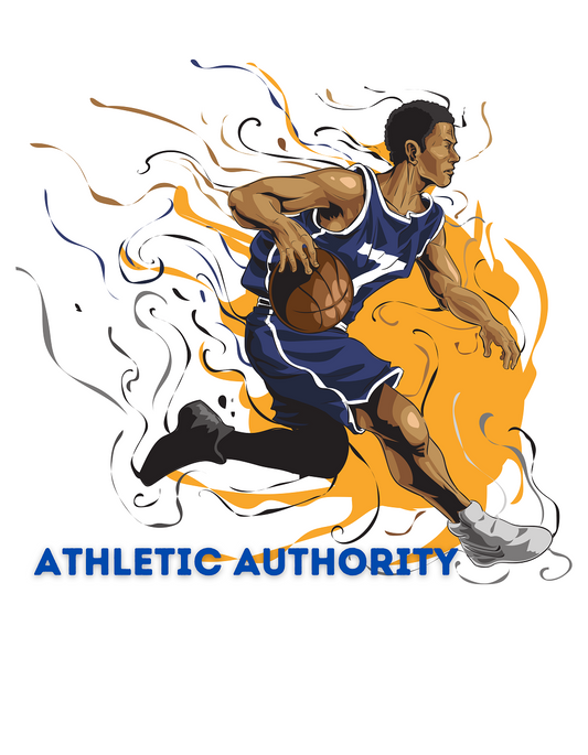 Athletic Authority  "Basketball Flame" Unisex Tri-Blend Short sleeve t-shirt