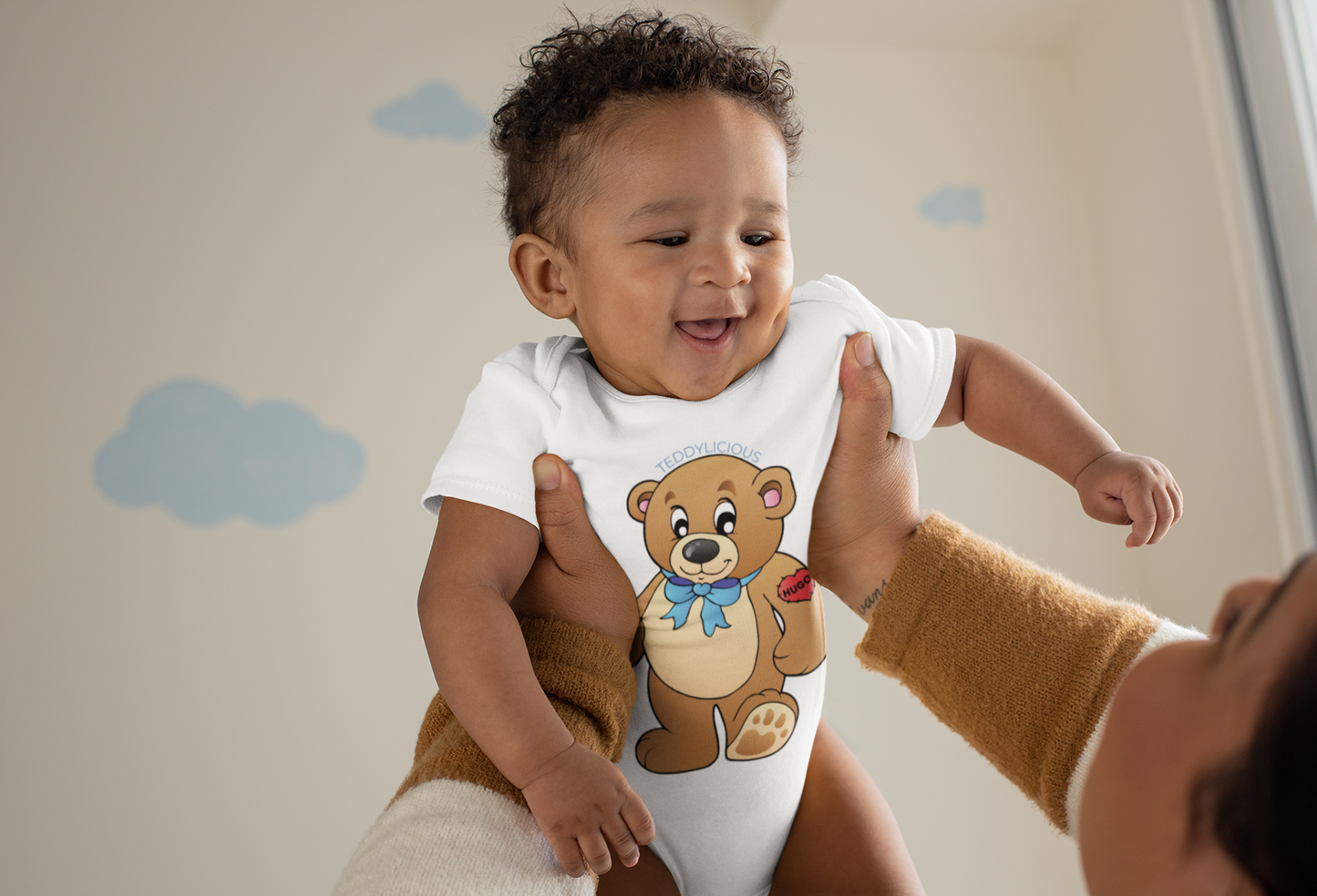 Teddylicious "Hugo" Baby Short Sleeve Onesie