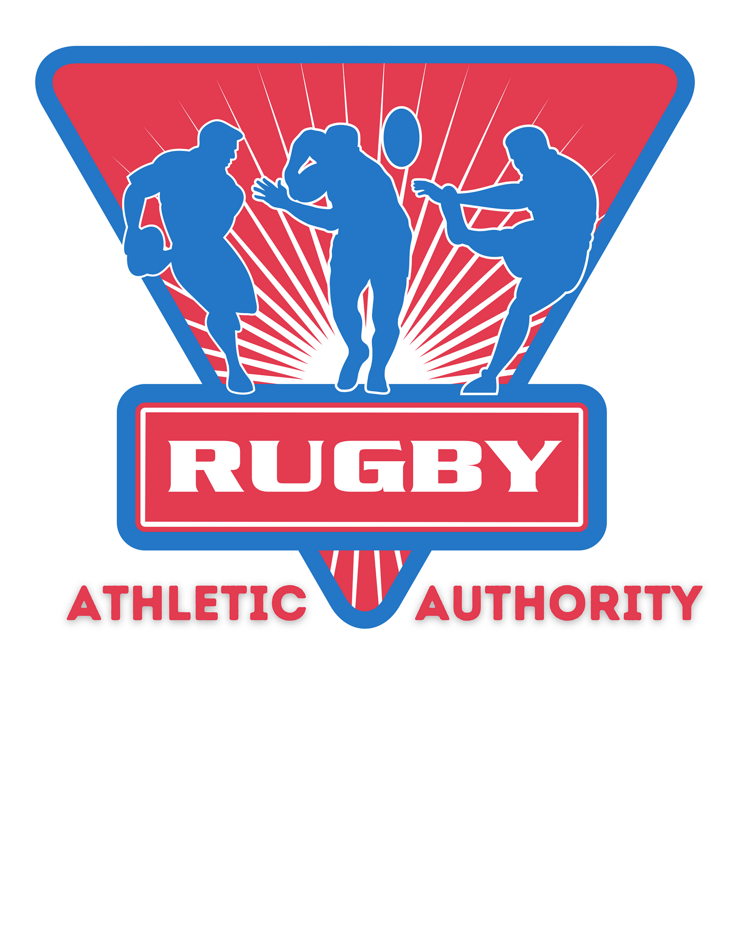 Athletic Authority "Rugby Trio" Unisex Tri-Blend Short sleeve t-shirt