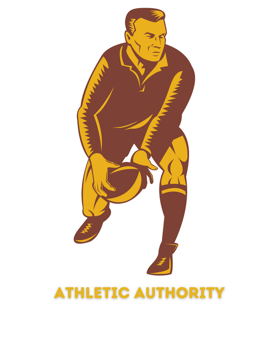 Athletic Authority  "Rugby Pass Brown" Unisex Tri-Blend Short sleeve t-shirt
