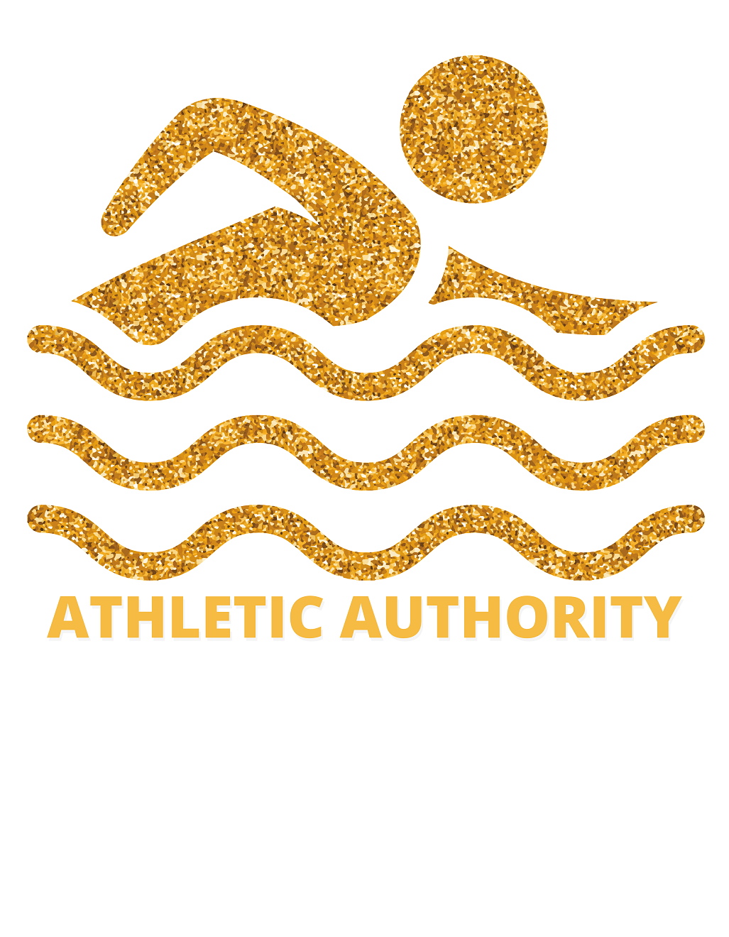 Athletic Authority "Swim Gold" Unisex Tri-Blend Short sleeve t-shirt