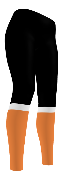 Athletic Authority  "Orange  Socks " Leggings