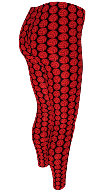 Athletic Authority "Volleyball Red" Leggings