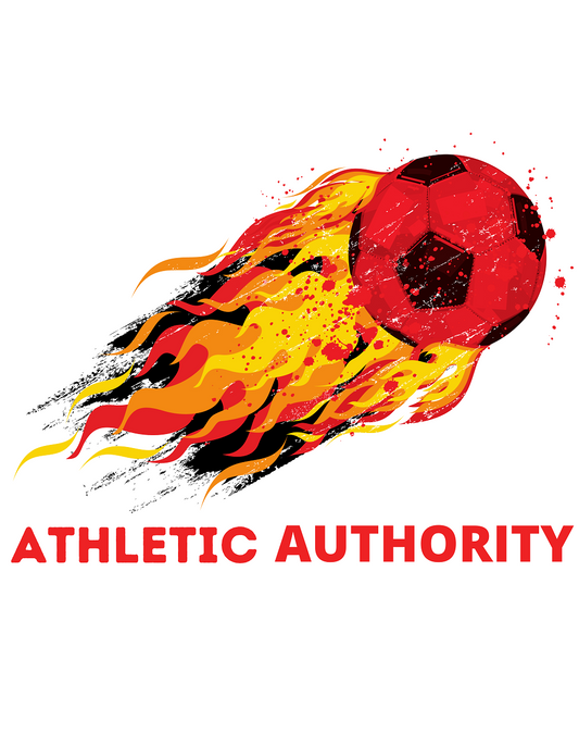 Athletic Authority "  Soccer Flame" Unisex Tri-Blend Short sleeve t-shirt