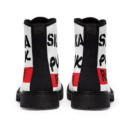 MYNY HUB " Ska Punk Rock n Roll" Unisex Canvas Boots back