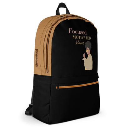 MYNY Hub "Focused Motivated Blessed" Backpack