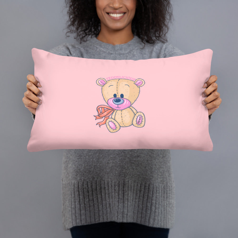 Teddylicious "Penny" Teddy Bear Pillow 20 x 12 front