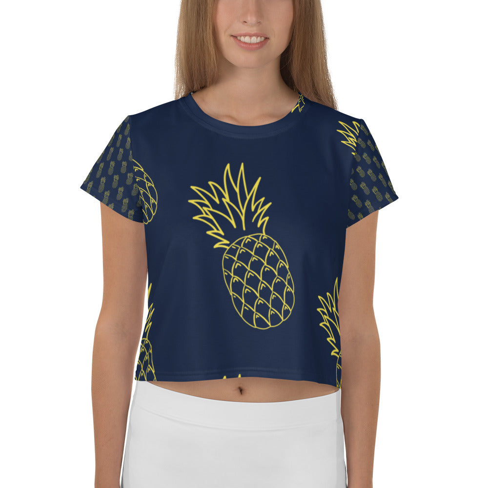 Athletic Authority  "Pineapple" Crop Tee