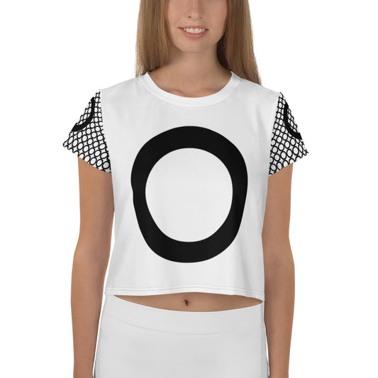 Athletic Authority "Circles Black" Crop T shirt