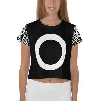 Athletic Authority "Circles White" Crop Tee