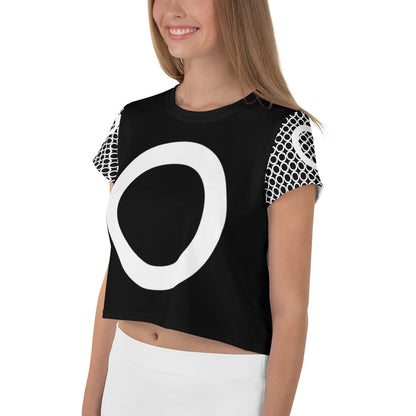 Athletic Authority "Circles White" Crop Tee