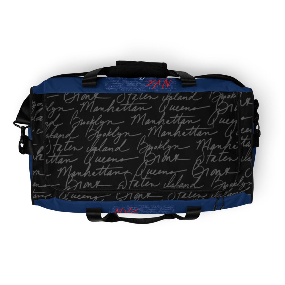 Athletic Authority  "NYC 5 Boroughs" Duffle bag top