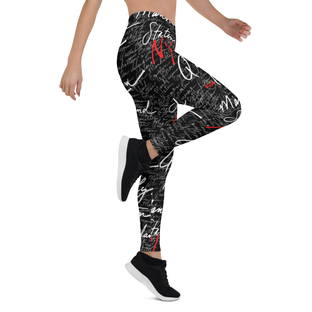 Athletic Authority NYC  "5 Boroughs" Leggings right side 