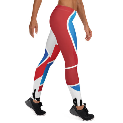 Athletic Authority  "Volley" Volley Ball All-Over Print Leggings