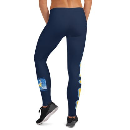 Athletic Authority  "NetBall" Navy Blue Leggings