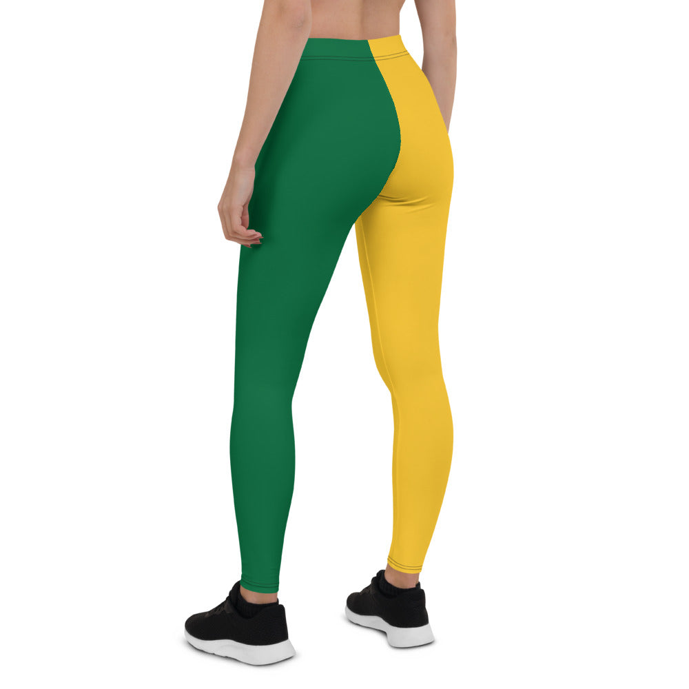 Athletic Authority  "Green Yellow" Leggings