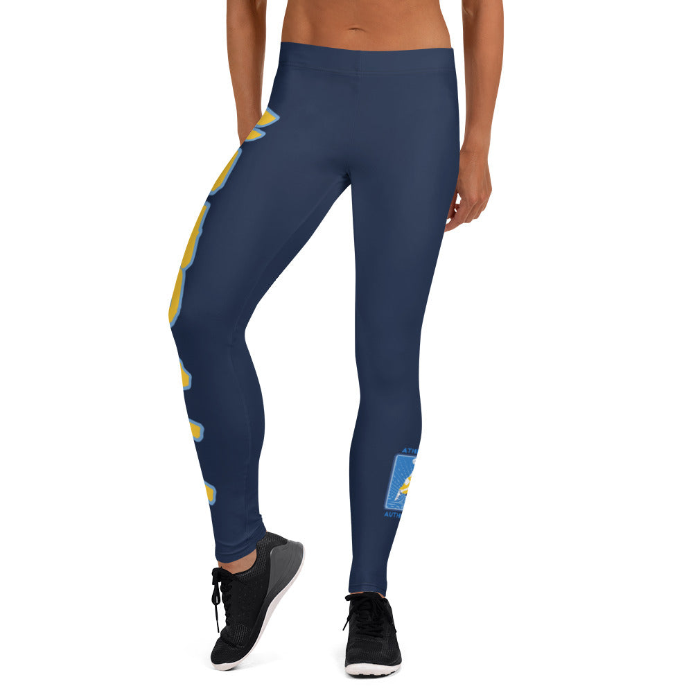 Athletic Authority  "NetBall" Navy Blue Leggings