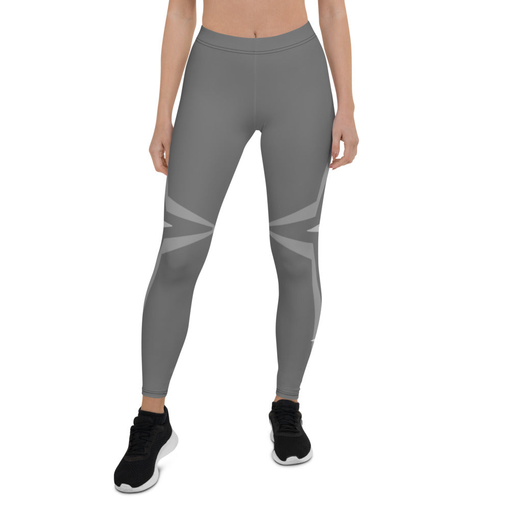 Athletic Authority  "Grey Star" All-Over Print Leggings