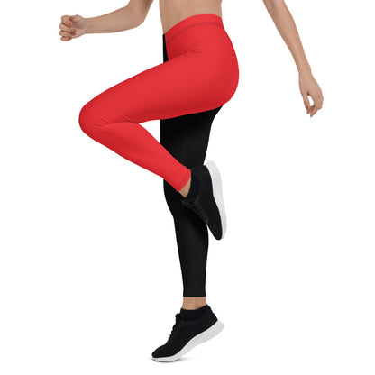 Athletic Authority  "Red  Black" Leggings