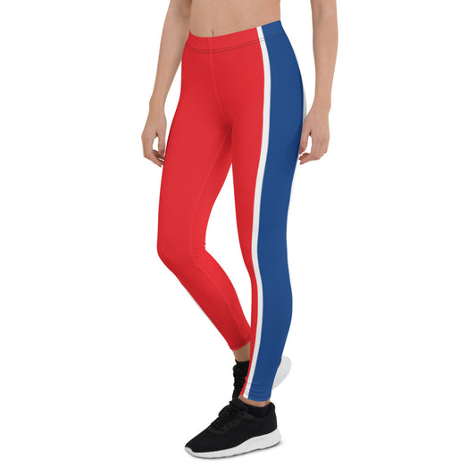 Athletic Authority  "Red White Blue Stripes" Leggings