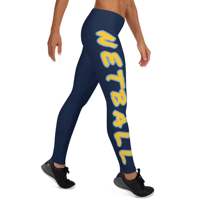 Athletic Authority  "NetBall" Navy Blue Leggings