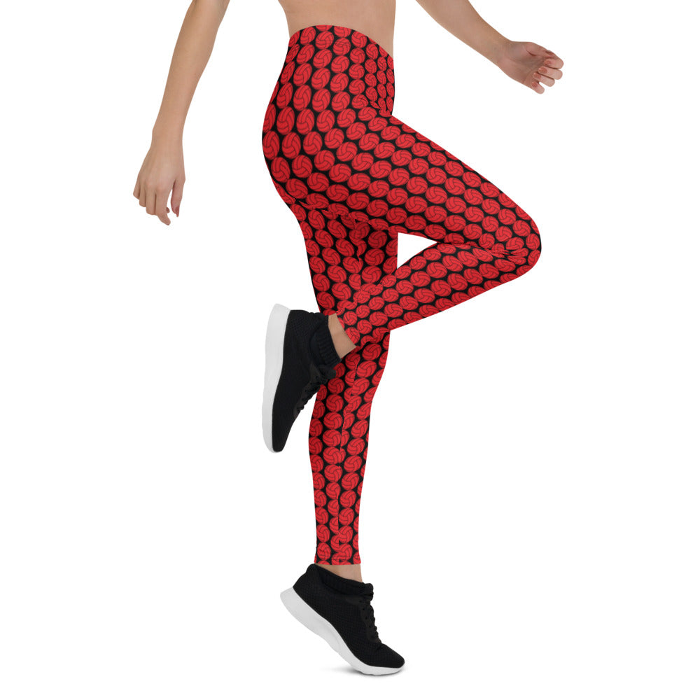 Athletic Authority "Volleyball Red" Leggings