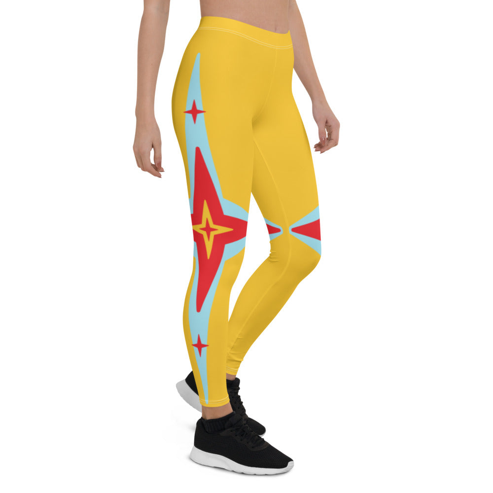 Athletic Authority  "Red Star" All-Over Print Leggings
