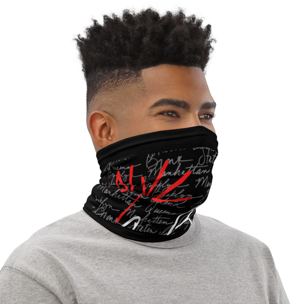 MYNY Hub NYC "5 Boroughs" Neck Gaiter left side