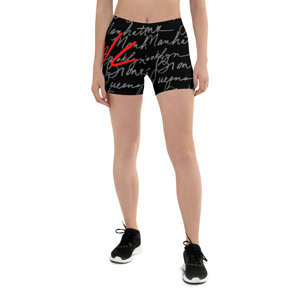 Athletic Authority NYC "5 Boroughs" All-Over Print Shorts front