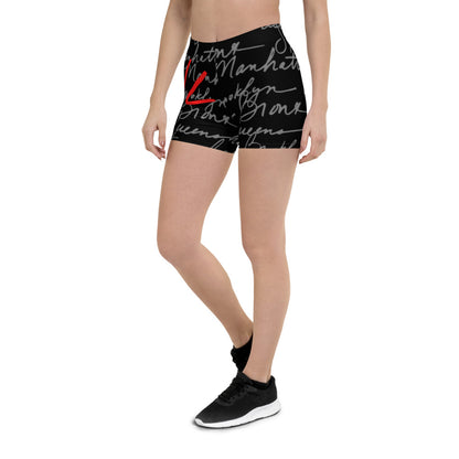 Athletic Authority NYC "5 Boroughs" All-Over Print Shorts front left