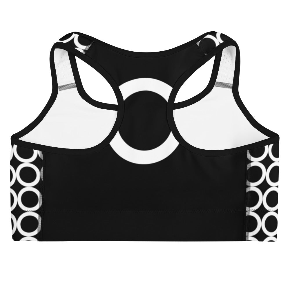 Athletic Authority "Circles White" Sports Bra