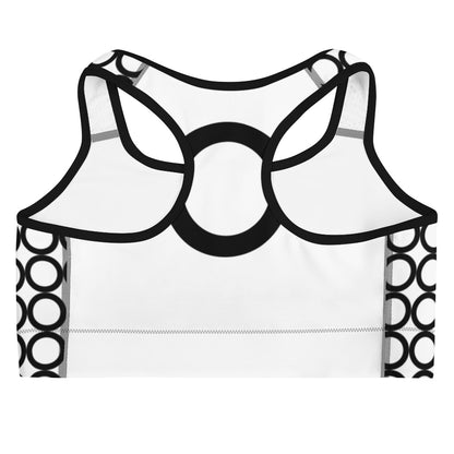 Athletic Authority "Circles Black Sports Bra