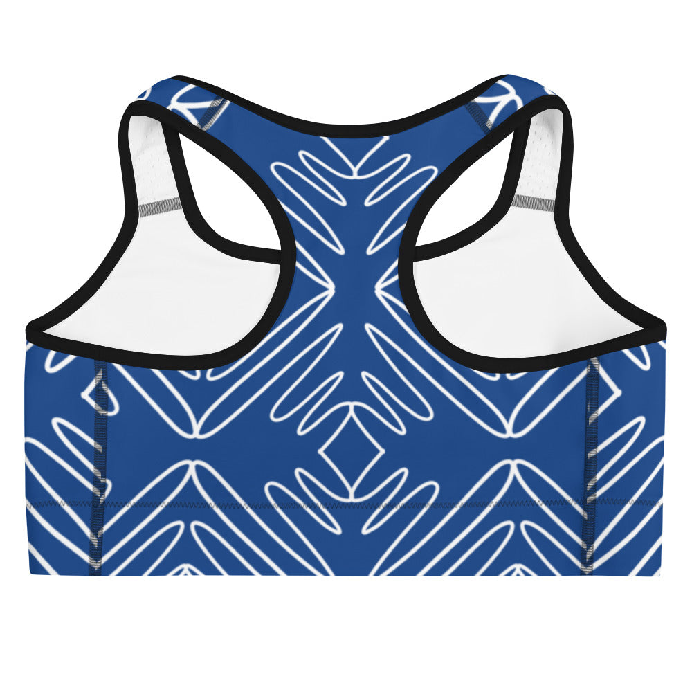 Athletic Authority "Blue Waves" Sports Bra