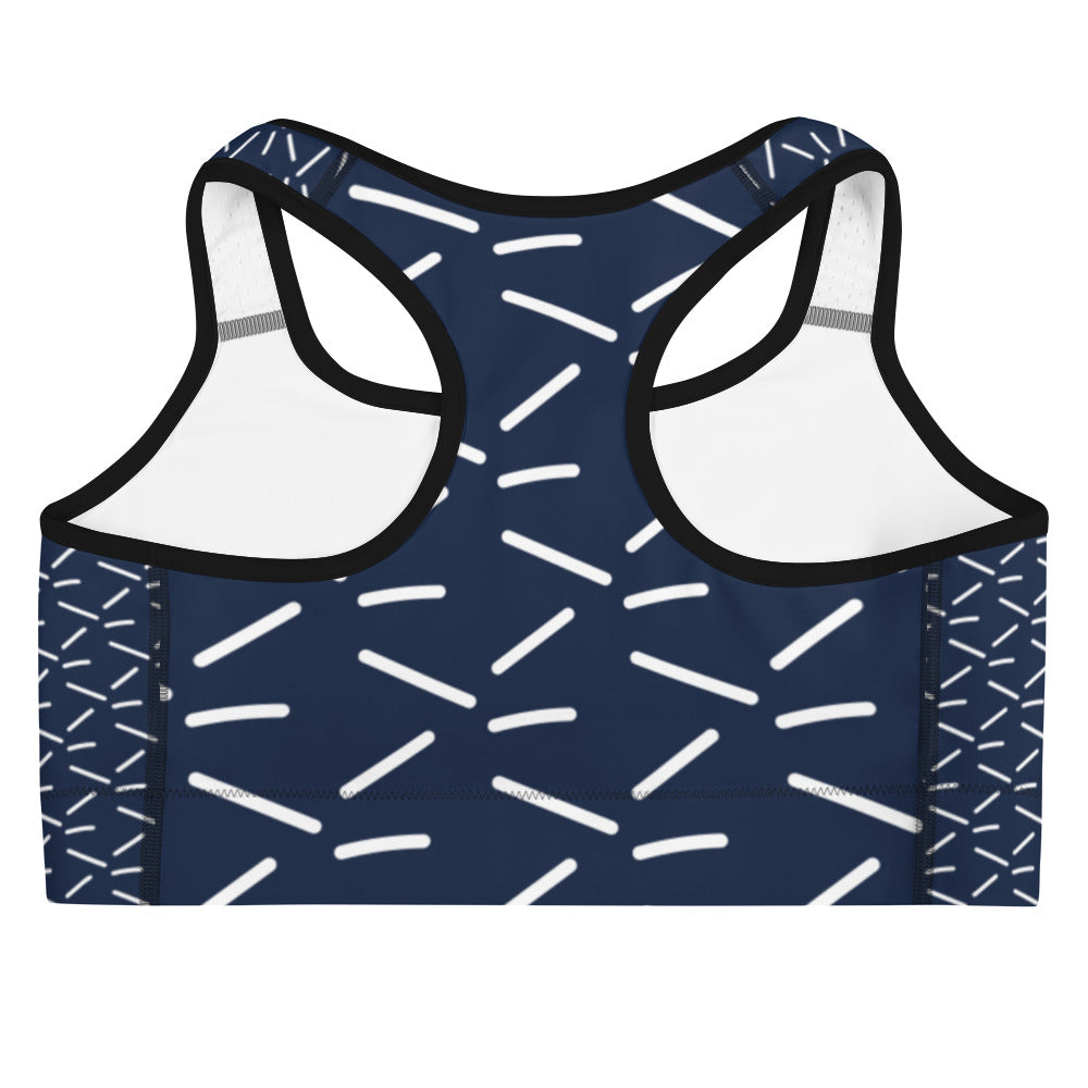 Athletic Authority "White Dash" Sports Bra