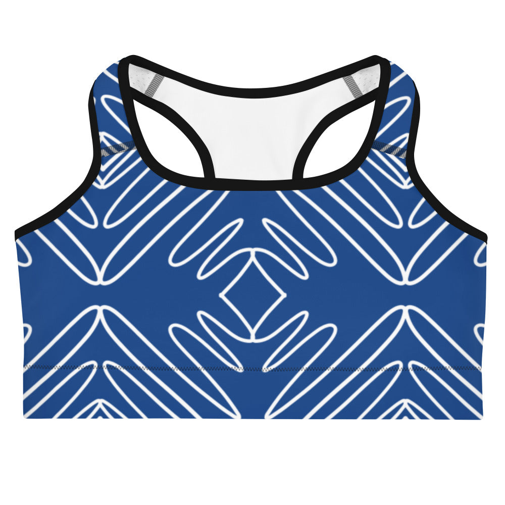 Athletic Authority "Blue Waves" Sports Bra