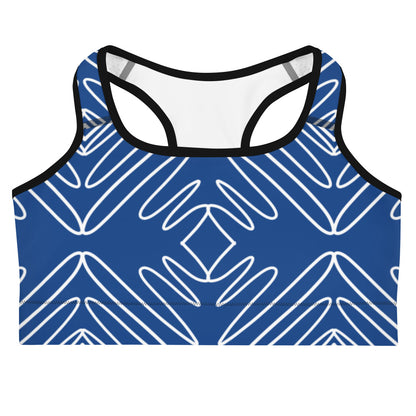 Athletic Authority "Blue Waves" Sports Bra