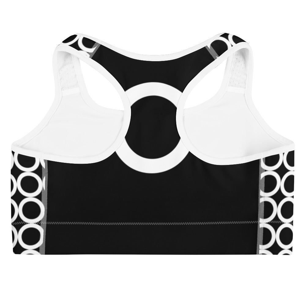 Athletic Authority "Circles White" Sports Bra