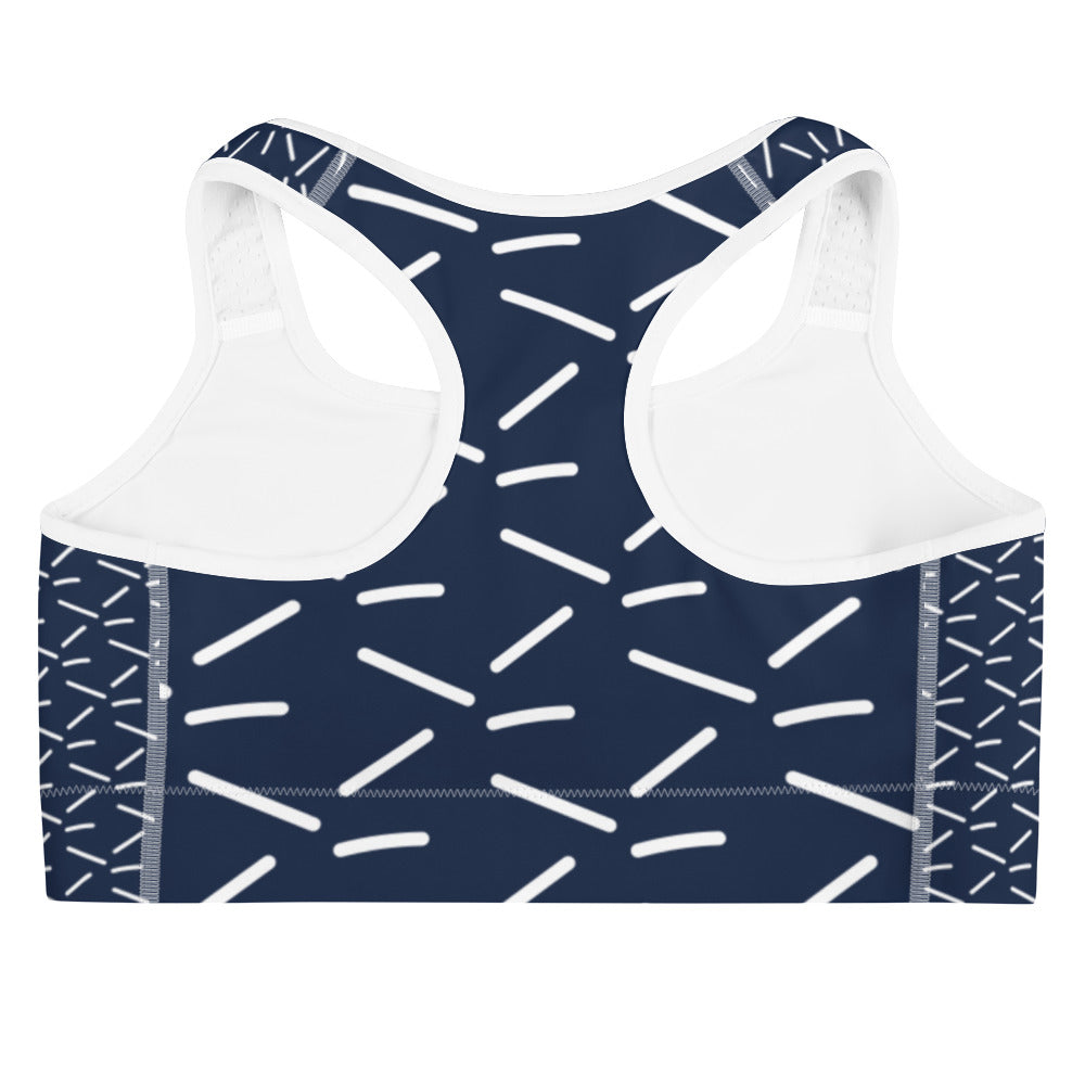 Athletic Authority "White Dash" Sports Bra