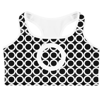 Athletic Authority "Circles White" Sports Bra