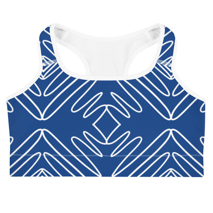 Athletic Authority "Blue Waves" Sports Bra