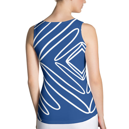 Athletic Authority "Blue Waves" Tank Top