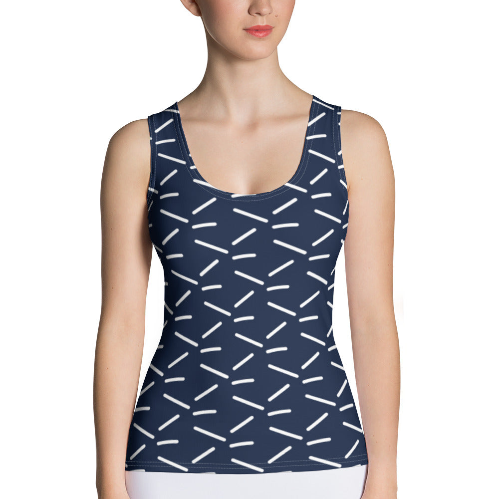 Athletic Authority "White Dash" Tank Top